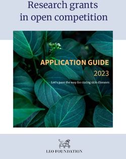 Research grants in open competition - APPLICATION GUIDE 2023 - Research grants in open ...