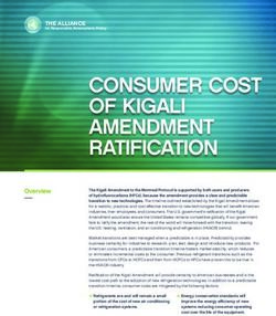 CONSUMER COST OF KIGALI AMENDMENT RATIFICATION