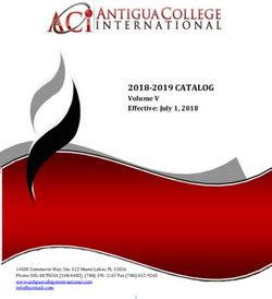 2018-2019 CATALOG Volume V Effective: July 1, 2018 - Antigua College International