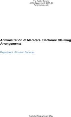 Administration of Medicare Electronic Claiming Arrangements - Department of Human Services