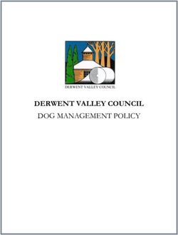 DERWENT VALLEY COUNCIL - DOG MANAGEMENT POLICY