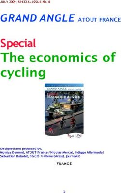 Special The economics of cycling - GRAND ANGLE ATOUT FRANCE