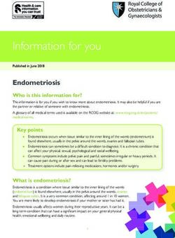Endometriosis Who is this information for? - RCOG