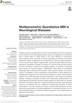 Multiparametric Quantitative MRI in Neurological Diseases - Frontiers