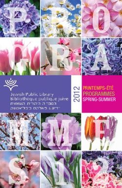 Programmes printemps-été - Jewish Public Library