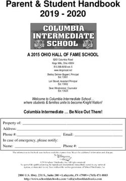 Parent & Student Handbook 2019 2020 - A 2015 OHIO HALL OF FAME SCHOOL - Kings Local Schools