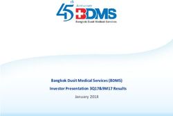 Bangkok Dusit Medical Services (BDMS) Investor Presentation 3Q17&9M17 Results January 2018