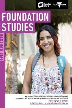 FOUNDATION STUDIES - Bendigo TAFE