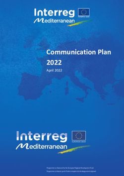 Communication Plan 2022 - April 2022 - Interreg Euro-MED