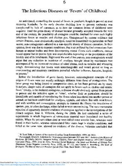 6 The Infectious Diseases or 'Fevers' of Childhood - Cambridge ...