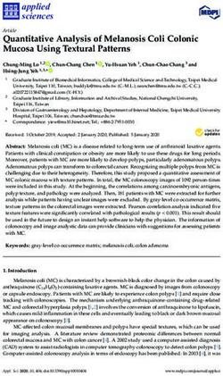 Quantitative Analysis of Melanosis Coli Colonic Mucosa Using Textural Patterns