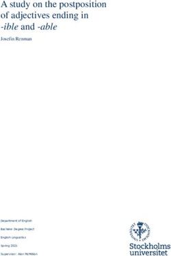 A study on the postposition of adjectives ending in -ible and -able - Josefin Renman