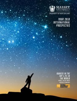 Massey University of New Zealand - Your 2018 International Prospectus