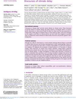 Discourses of climate delay - Cambridge University Press