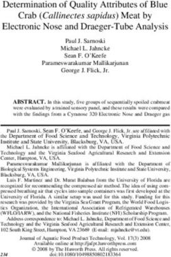 Crab (Callinectes sapidus) Meat by Electronic Nose and Draeger-Tube Analysis