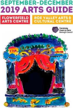 2019 ARTS GUIDE SEPTEMBER-DECEMBER - ROE VALLEY ARTS & CULTURAL CENTRE flowerfield arts centre - Roe Valley Arts & Cultural Centre ...