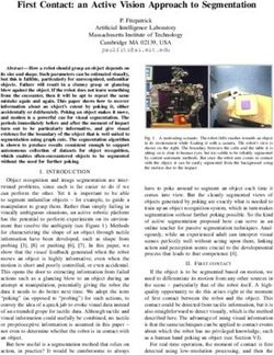 First Contact: an Active Vision Approach to Segmentation