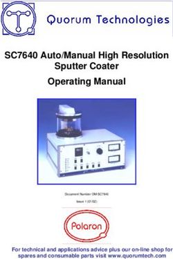 SC7640 Auto/Manual High Resolution Sputter Coater Operating Manual - For technical and applications advice plus our on-line shop for spares and ...