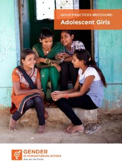 Adolescent Girls GOOD PRACTICES BROCHURE: ALNAP