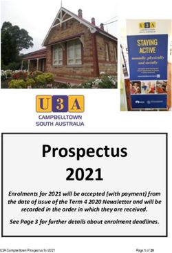 Prospectus 2021 - U3A Campbelltown
