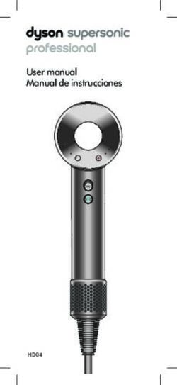 User manual Manual de instrucciones - Dyson