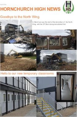 HORNCHURCH HIGH NEWS Goodbye to the North Wing - Hello to our new temporary classrooms - Hornchurch High School