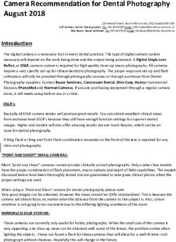 Camera Recommendation for Dental Photography August 2018