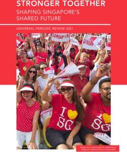 STRONGER TOGETHER SHAPING SINGAPORE'S SHARED FUTURE - UNIVERSAL PERIODIC REVIEW 2021 - Ministry of Foreign Affairs Singapore