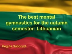 The best mental gymnastics for the autumn semester: Lithuanian - Regina Sabonytė