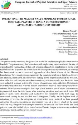 PRESENTING THE MARKET VALUE MODEL OF PROFESSIONAL FOOTBALL PLAYERS IN IRAN: A CONSTRUCTIONIST APPROACH OF GROUNDED THEORY