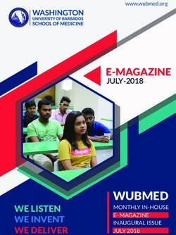 WUBMED - E-MAGAZINE JULY-2018 - Washington University of Barbados