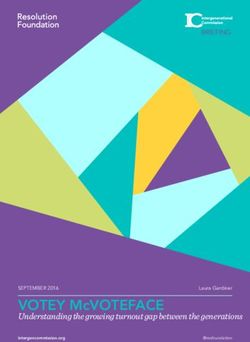 VOTEY MCVOTEFACE UNDERSTANDING THE GROWING TURNOUT GAP BETWEEN THE GENERATIONS - SEPTEMBER 2016 - RESOLUTION FOUNDATION