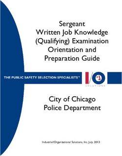 Sergeant Written Job Knowledge (Qualifying) Examination Orientation and Preparation Guide City of Chicago Police Department