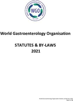 STATUTES & BY-LAWS World Gastroenterology Organisation 2021
