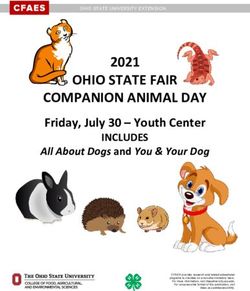 OHIO STATE FAIR COMPANION ANIMAL DAY - Friday, July 30 - Youth Center - Ohio 4-H Youth ...