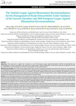 The Turkish League Against Rheumatism Recommendations for the Management of Hand Osteoarthritis Under Guidance of the Current Literature and 2018 ...