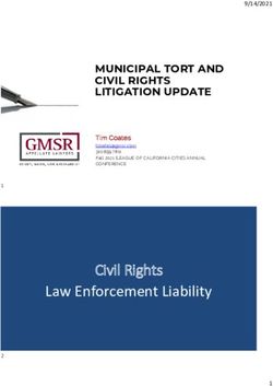 Civil Rights Law Enforcement Liability - MUNICIPAL TORT AND CIVIL RIGHTS LITIGATION UPDATE - League of California ...