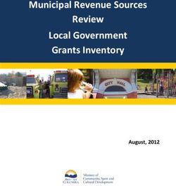 Municipal Revenue Sources Review Local Government Grants Inventory - August, 2012