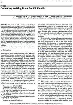 Presenting Walking Route for VR Zombie - PAPER - J-Stage