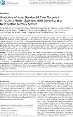 Predictors of Aged Residential Care Placement in Patients Newly Diagnosed with Dementia at a New Zealand Memory Service