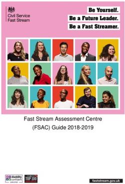 Fast Stream Assessment Centre (FSAC) Guide 2018-2019 - Civil Service Fast Stream