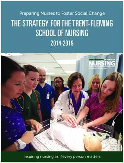 THE STRATEGY FOR THE TRENT-FLEMING SCHOOL OF NURSING - 2014-2019 Preparing Nurses to Foster Social Change - 2019: Preparing Nurses to ...