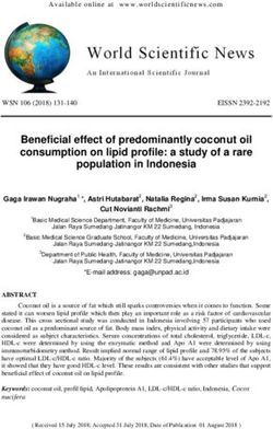 Beneficial effect of predominantly coconut oil consumption on lipid profile: a study of a rare population in Indonesia - World Scientific News