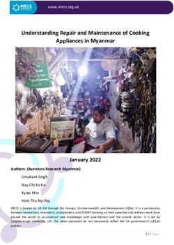 Understanding Repair and Maintenance of Cooking Appliances in Myanmar