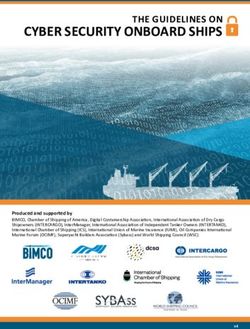 CYBER SECURITY ONBOARD SHIPS - THE GUIDELINES ON - International Chamber of Shipping