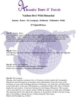 Vaishno Devi With Himachal - Jammu - Katra - Mc Leodgunj - Dalhousie - Pathankot - Delhi 07 Nights/08 Days