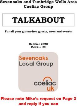 TALKABOUT Sevenoaks and Tunbridge Wells Area Coeliac Group - Please note Mike's request on Page 2 - Coeliac UK