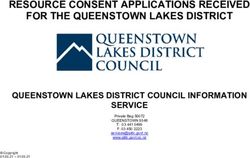 RESOURCE CONSENT APPLICATIONS RECEIVED FOR THE QUEENSTOWN LAKES DISTRICT