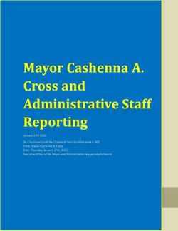 Mayor Cashenna A. Cross and Administrative Staff Reporting