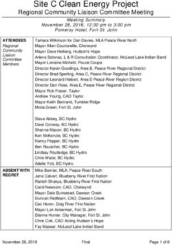 Site C Clean Energy Project - Regional Community Liaison Committee Meeting